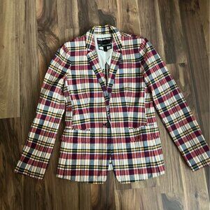 J.crew plaid blazer size 4
